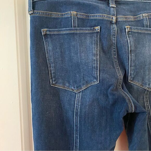 Banana Republic Premium Denim Mid Rise Skinny 28s Medium Wash Back Seam - Picture 5 of 11